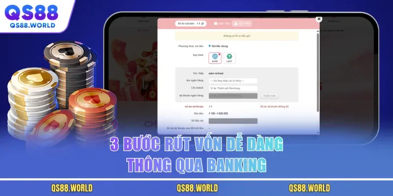 3 bước rút vốn dễ dàng thông qua banking