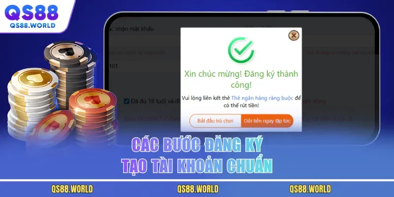 Các bước đăng ký tạo tài khoản chuẩn