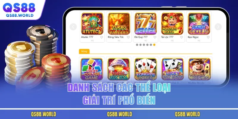 Danh sách các thể loại giải trí phổ biến