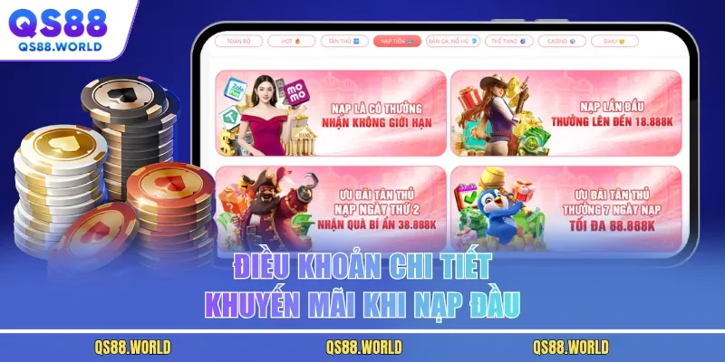 Điều khoản chi tiết khuyến mãi khi nạp đầu