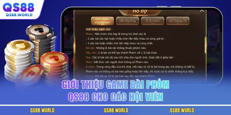 Giới thiệu game bài phỏm QS88 cho các hội viên