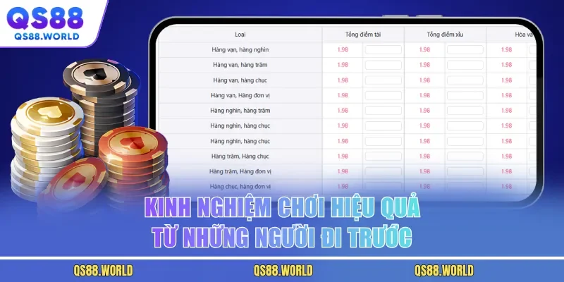 Kinh nghiệm chơi hiệu quả từ những người đi trước