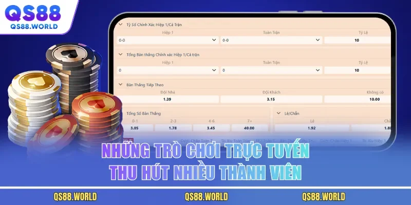 Những trò chơi trực tuyến thu hút nhiều thành viên
