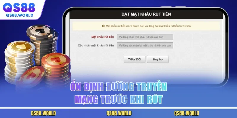 Ổn định đường truyền mạng trước khi rút