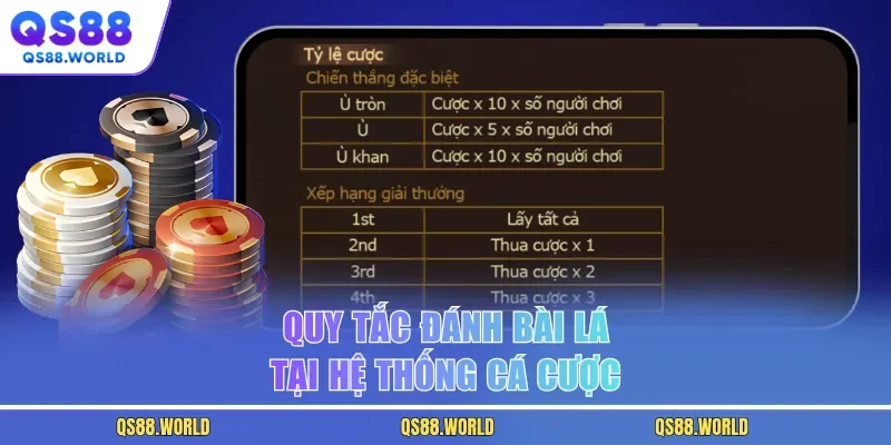 Quy tắc đánh bài lá tại hệ thống cá cược