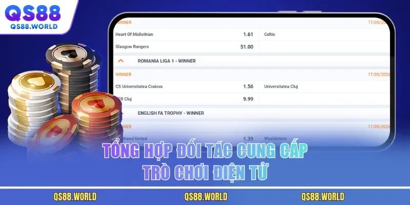 Tổng hợp đối tác cung cấp trò chơi điện tử