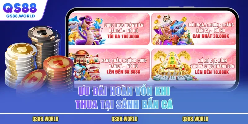 Ưu đãi hoàn vốn khi thua tại sảnh bắn cá